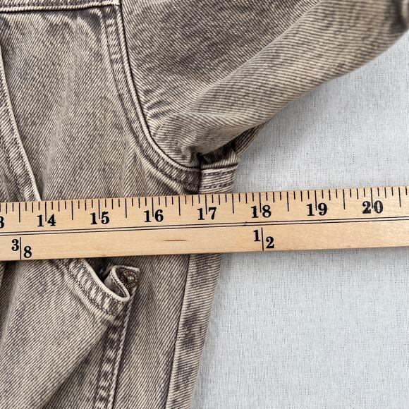 CITIZENS OF HUMANITY Denim Jumpsuit Womens Small Gray Short Sleeve Lucie Romper - Picture 11 of 15